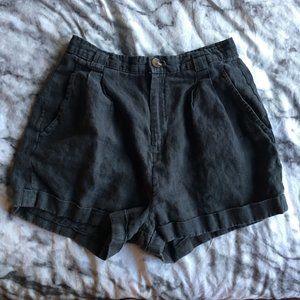 SOLD * AMERICAN APPAREL High Waisted Linen Shorts
